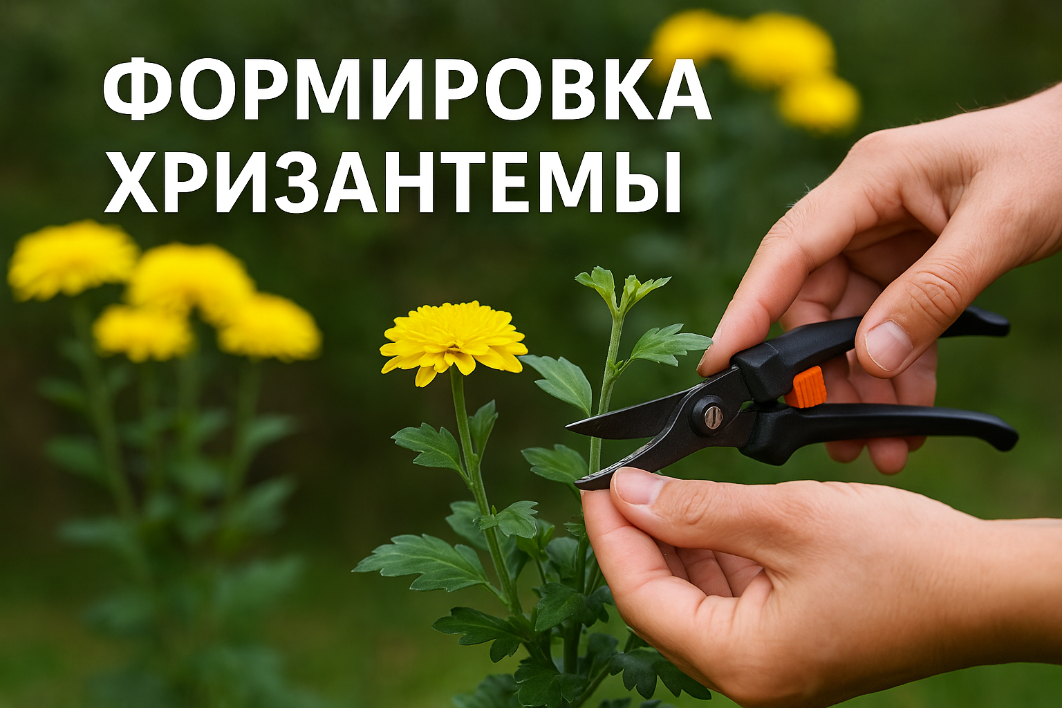 Формировка хризантемы: когда и как правильно прищипывать для пышного цветения