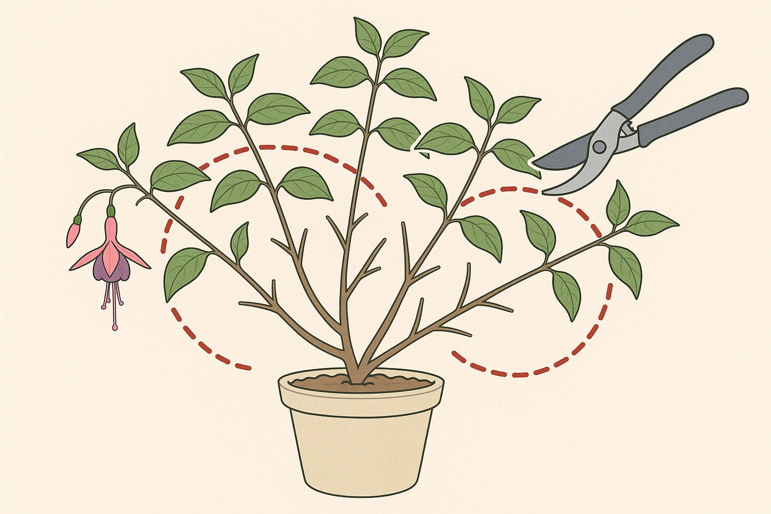 обрезка фуксии